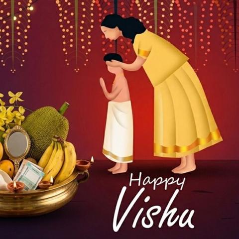 🌼✨ Happy Vishu 2026 – A New Beginning of Prosperity & Protection ✨🌼